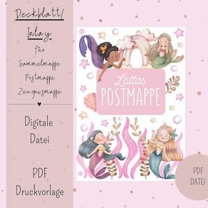 Cover sheet/inlay for postal folder or certificate folder DIN A4 Digital file PDF