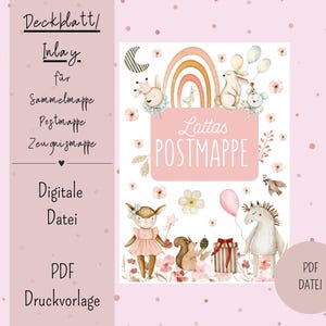 Cover sheet/inlay for postal folder or certificate folder DIN A4 Digital file PDF