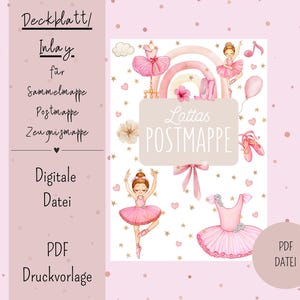 Cover sheet/inlay for postal folder or certificate folder DIN A4 Digital file PDF