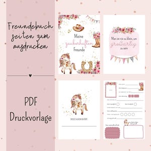 Friends book pages for printing PDF DIN A5