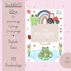 Cover sheet/inlay for postal folder or certificate folder DIN A4 Digital file PDF