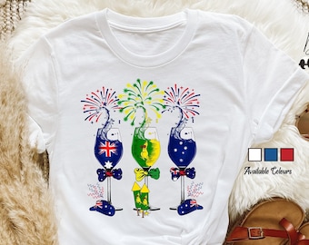 Australie Vin unisexe | T-shirt de la fête de l’Australie | Chemise australienne | T-shirt Australie | Chemise Straya | T-shirt australien