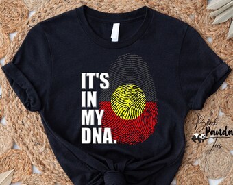 Aboriginal Its In My DNA Fingerprint Unisex | Australia Day Shirt | Aussie Shirt | Australia T-Shirt | Straya Shirt | Aussie T-Shirt