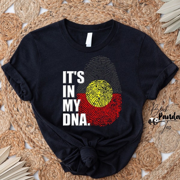 Aboriginal Its In My DNA Fingerprint Unisex | Australia Day Shirt | Aussie Shirt | Australia T-Shirt | Straya Shirt | Aussie T-Shirt