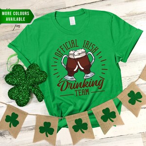 アイルランド飲酒チーム ユニセックス | セント パトリックス デー シャツ | アイルランド T シャツ | 面白いセント パトリックス デー シャツ | シャムロック シャツ | セント パティーズ シャツ