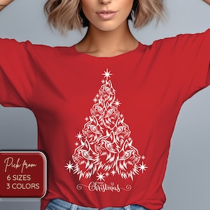 Christmas T-Shirt, Cat Christmas, Merry Christmas, Santa Shirt, Unisex T-Shirt, Christmas Tee