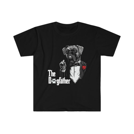 Mens The Dogfather - Boxer Dog T Shirt Christmas Gift Mens The Dogfather - Boxer Dog T Shirt Christmas Gift