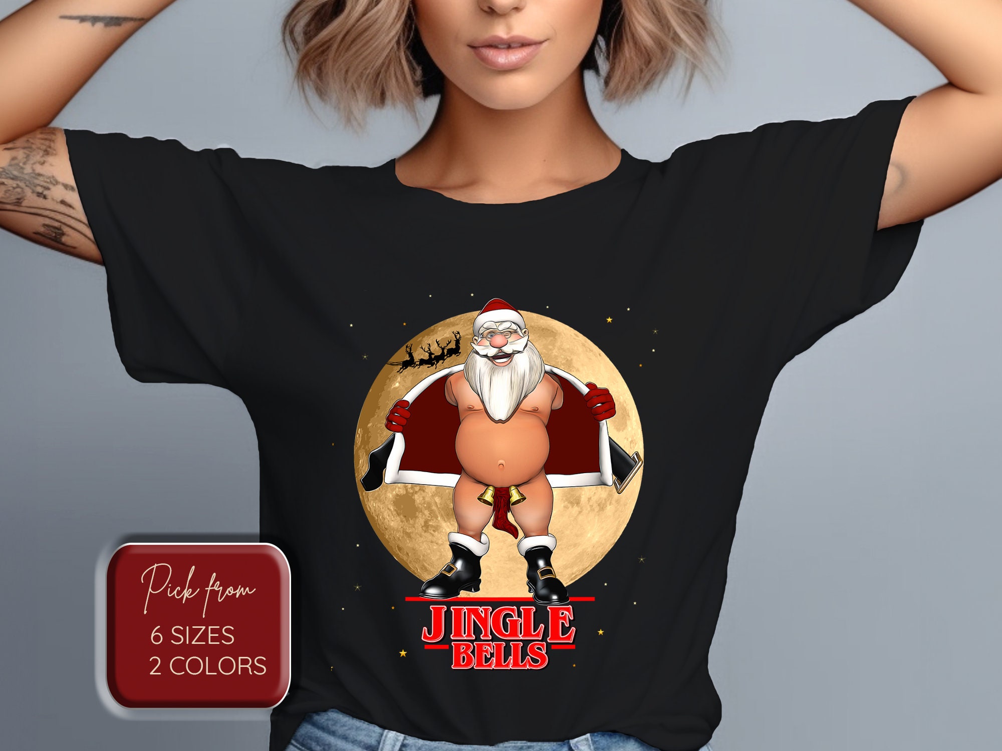Jingle Bells | Christmas T-Shirt | Christmas Shirt | Santa Shirt | Women's T-Shirt | Men's T-Shirt | Unisex T-Shirt | Christmas Tee