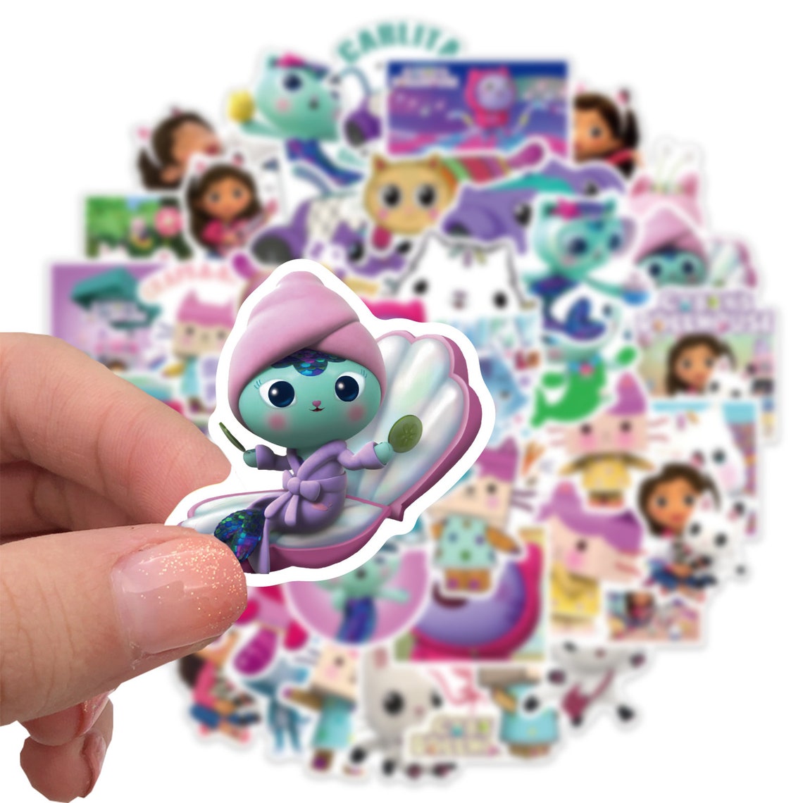 50pcs Gabby's Dollhouse Vinyl Decal Stickers Etsy UK