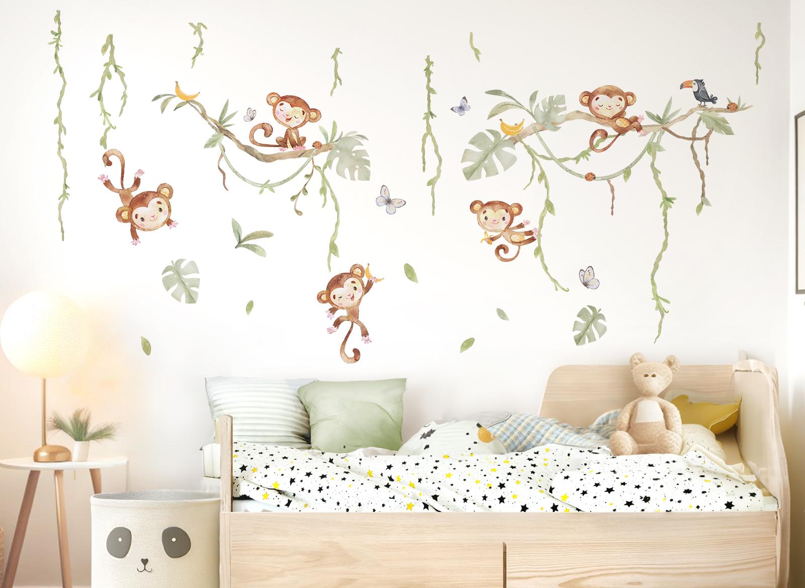 Safari Animals Sticker Set Wall Decal for Children's Room Jungle ...