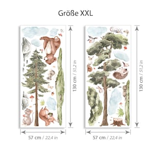 Wall sticker forest animals wall sticker for children's room animals wall sticker for baby room decoration DL858 image 4