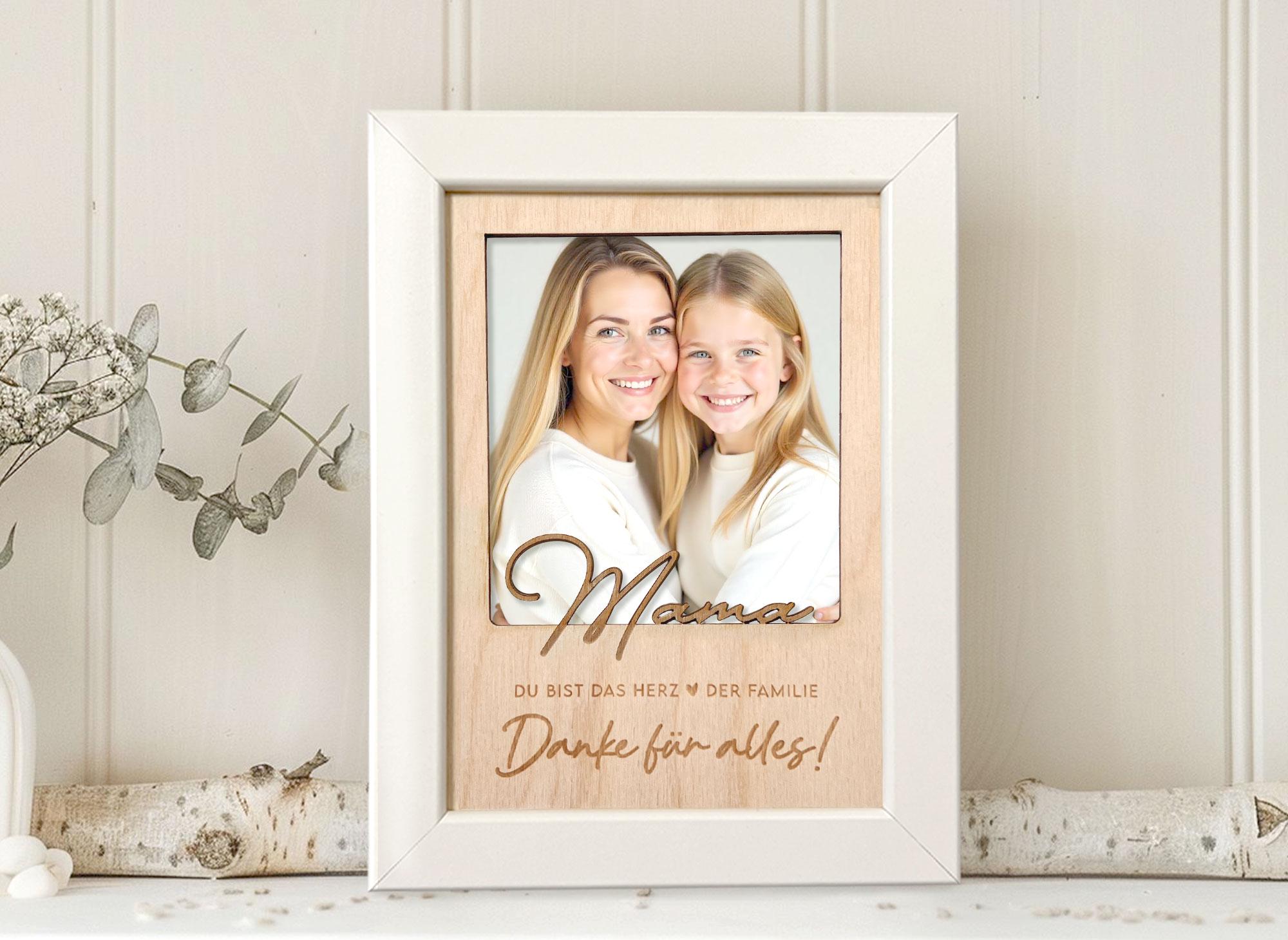 Cornice personalizzata con foto e testo per la festa della mamma, la festa dei nonni, regalo di compleanno, regalo per madrina/padrino - Italia