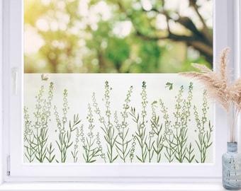 Privacy film window film grasses frosted glass film glass sticker grass decorative film glass tattoo opaque office bathroom film W5623