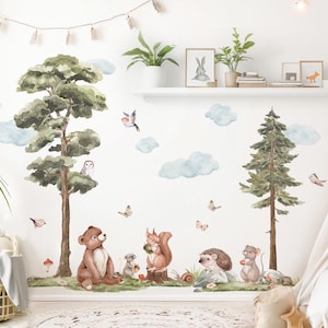 Wall sticker forest animals wall stickers for children's rooms animals wall stickers for baby rooms decoration DL5098