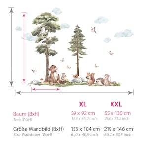 Wall sticker forest animals wall sticker for children's room animals wall sticker for baby room decoration DL858 image 2