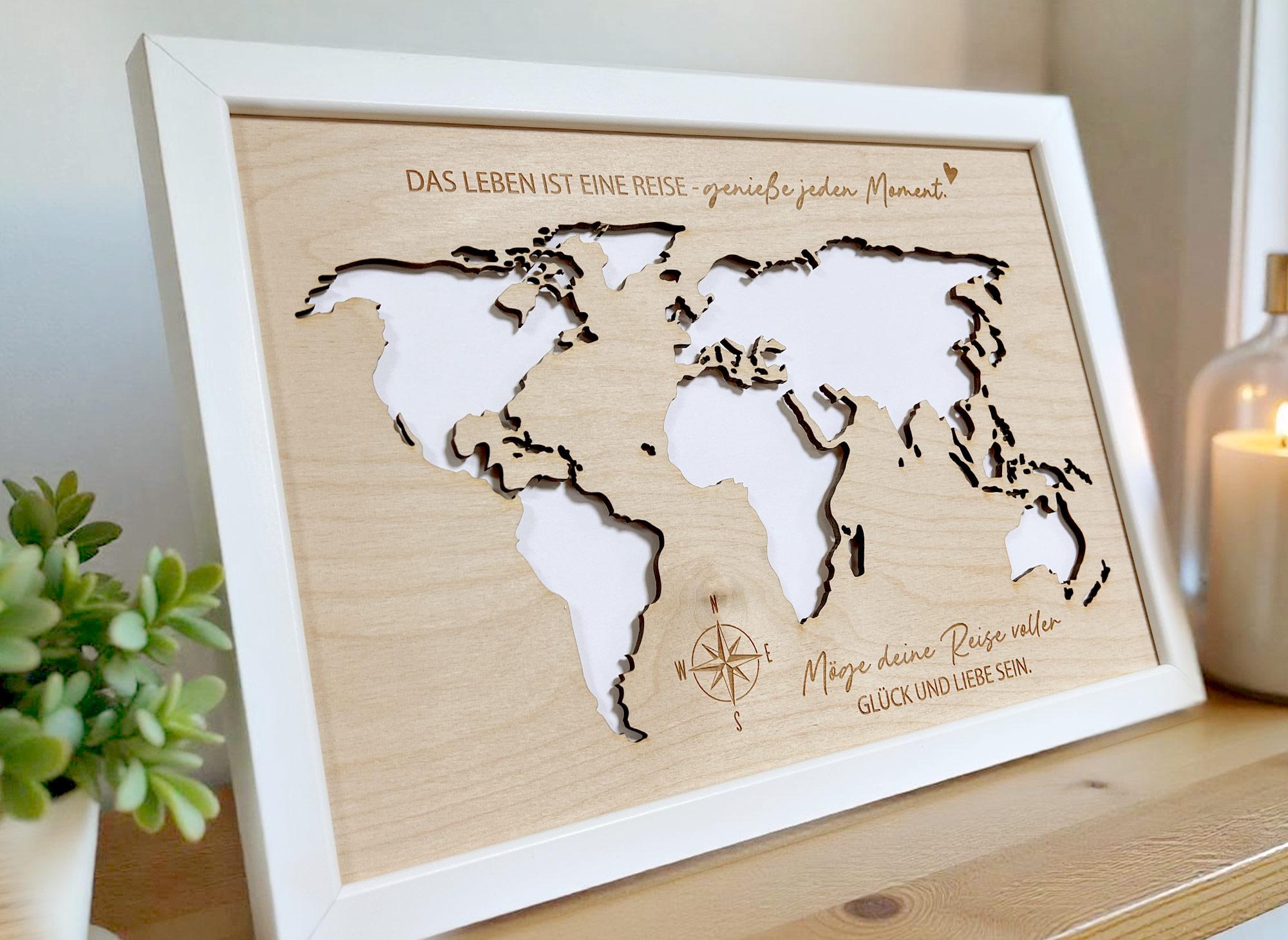 世界地図帳 FREUND 25 ANNIVERSARY Wedding Anniversary Map Art - Personalized 25th Silver Gift