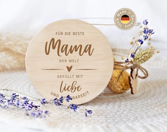 Personalized storage jar with wooden lid, Mother's Day gift idea for mom, gift jar for mom, thank you gift XHG1065