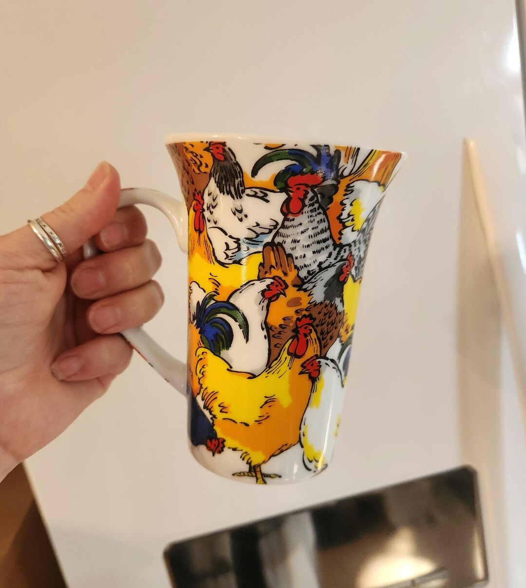 Cardew Mug Vintage Paul Cardew Roosters Mug: Colorful Chicken Farmhouse Decor - Etsy