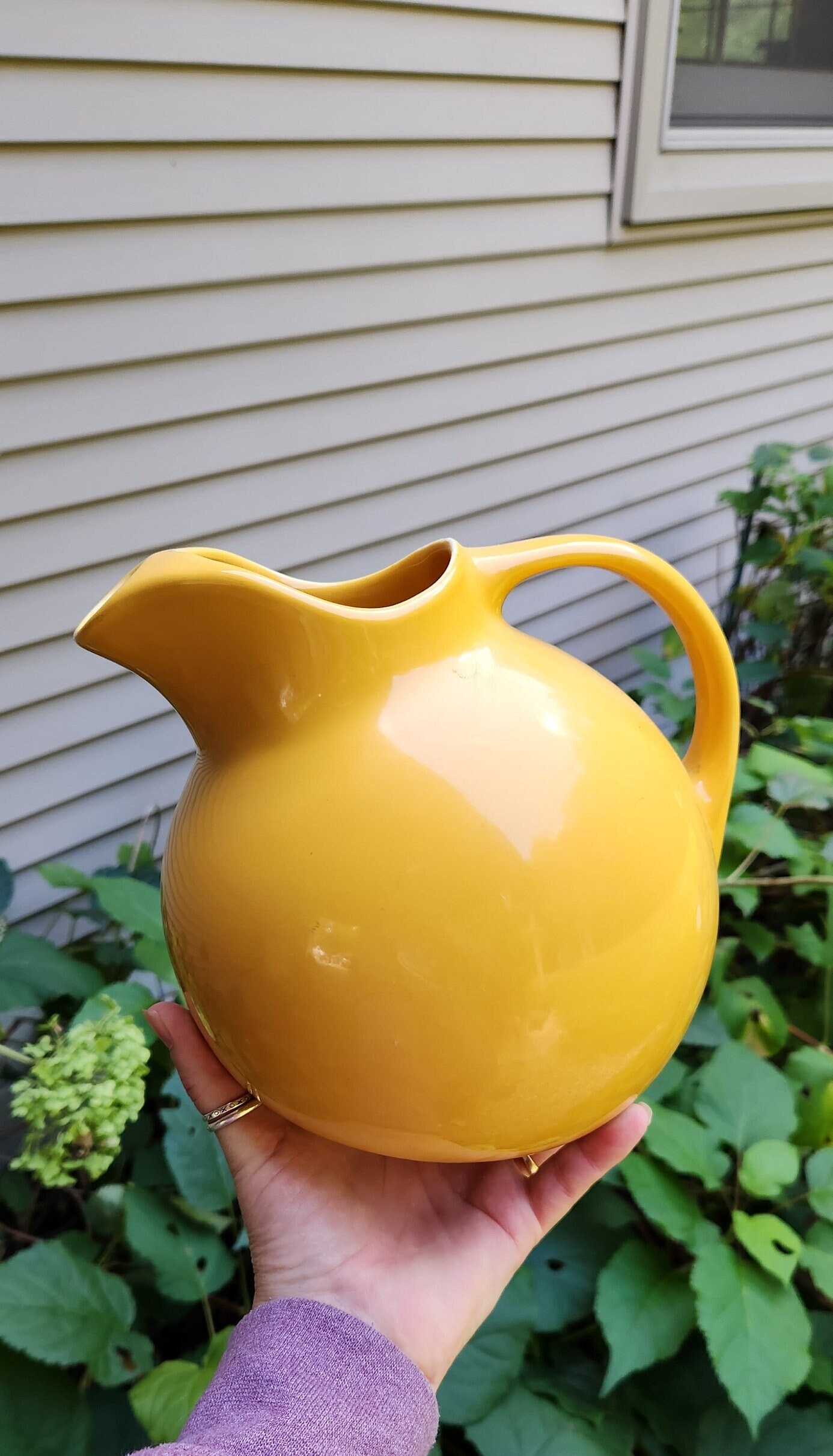  Ceramic Sangria Pitcher from Spain. Fiesta Yellow Pattern :  Home & Kitchen