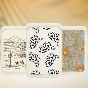 Portafoglio Western Magsafe, porta carte magnetico in pelle da cowboy, adesivo per iPhone 14, 13, 12, 11 Pro Max Mini