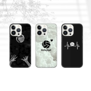 Custodia per telefono pallavolo, custodia per esercizi per iPhone 16 15 13 12, Samsung S23 S24 A74 A54 A14, Pixel 9 Pro