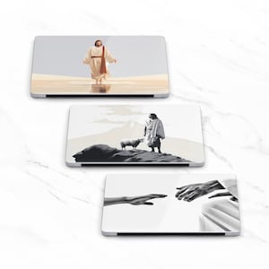 Capa para MacBook Love Jesus, capa protetora com estampa de Deus, estampa cristã para MacBook M2 M1 Pro, Air 13, 14 e 16 polegadas
