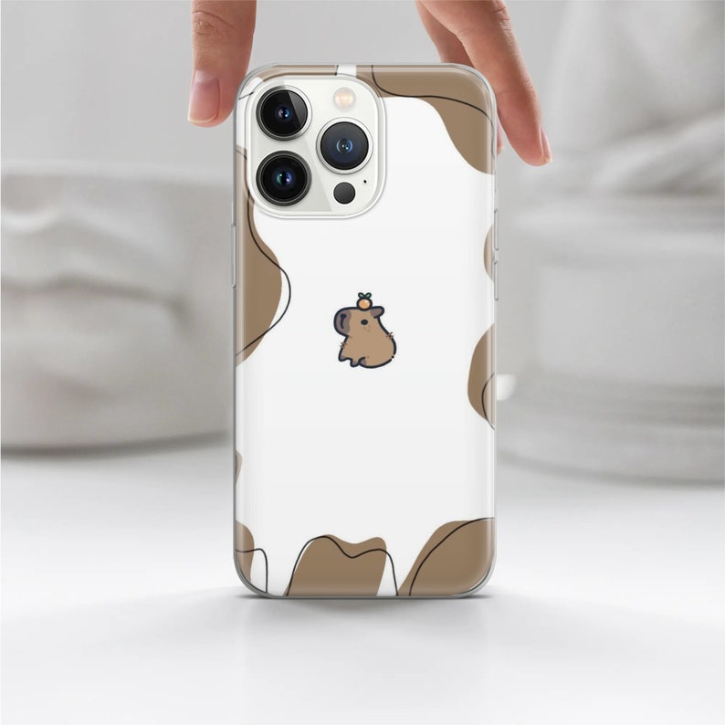 Capybara Phone Case Cute Pet Cover for iPhone 15pro, 14, 13, 12, 11