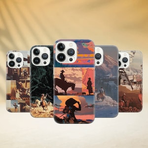 Cowboy Phone Case Western Cover for iPhone 17 16 15 13 12 Pro 11 Air for Samsung S23 FE S24 5G S24 Ultra A15 A25 Note 20 Pixel 9 Pro