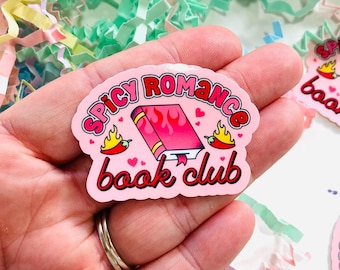 Spicy Romance Book Club sticker, Spicy Book Stickers for Kindle, Romance Reader, Smutty Books, Kindle stickers for case, Kindle accessories