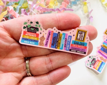 Romance Tropes Bookshelf Sticker, Smut Lover Sticker, Book sticker for book lover, Spicy Book Club, Kindle Sticker, Sticker for kindle Case