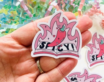 Spicy Romance Books sticker, Smutty Book club Sticker, Book Stickers for Kindle, Book lover Sticker, Romance Readers, Book worm gift