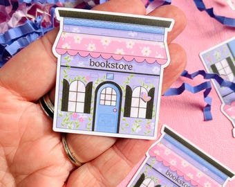 Spring Bookstore Vinyl Die Cut Sticker - Water Resistant