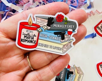 Smells like Mafia Romance Bookish sticker, Dark Romance Bookstack Sticker, Morally Grey, Enemies to Lovers, Book Stickers for Kindle