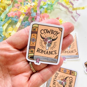 Cowboy Romanze Aufkleber, Spicy Romance Buchliebhaber Aufkleber, Schmuddeliger Buchliebhaber, E-Reader Aufkleber, Aufkleber für Kindle Hülle, Kindle Zubehör