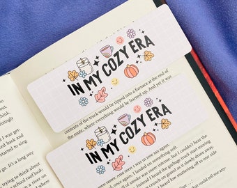 In my Cozy Era bookmark, Autumnal Pumpkin Bookmark, Cozy Girl Book Club, Bookworm Gift, Reading accessories, Gift for Book lover, Book Gifts