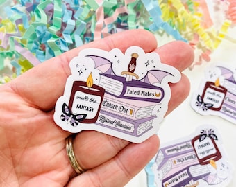 Pegatinas de libros con olor a fantasía, pegatinas de libros de fantasía, pegatinas de dragón, pegatinas de libros para Kindle, pegatinas para amantes de los libros, regalo para amantes de los libros