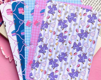 Spring Easter Bookish Dragon Kindle Insert, Décor for clear case, E-Reader Accessories