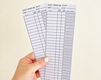 Marcador de página para registro de leitura de 2026, marcador de página para acompanhar livros, marcador de página com o nome do cartão da biblioteca, rastreador de lista de leitura, presente para clube do livro, presentes para amantes da leitura, presentes para leitores ávidos
