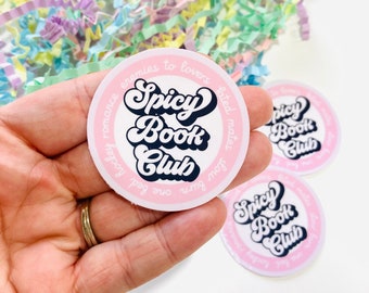 スパイシー ブック クラブ ステッカー、スマット リーダー、スマット ラバー ステッカー、ブック ステッカー、スパイシー ロマンス ステッカー、Kindle 用ブック ステッカー、ブック ラバー ギフト
