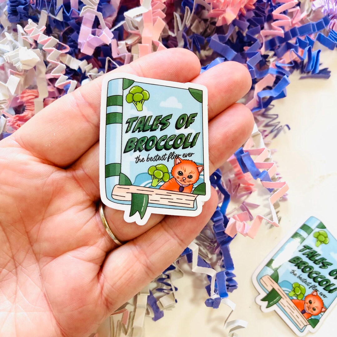 Tales of Broccoli Vinyl Sticker, Fourth Wing, Fantasy Book Lover ...