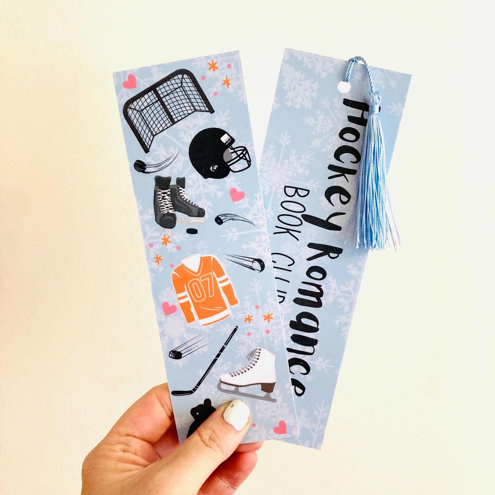 Ice Hockey Romance Bookmark Ice Breaker Hannah Grace Romance Etsy