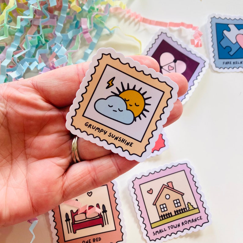 Grumpy sunshine romance sticker