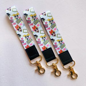 powerpuff girls book babe 90's nostalgia wristlet lanyard