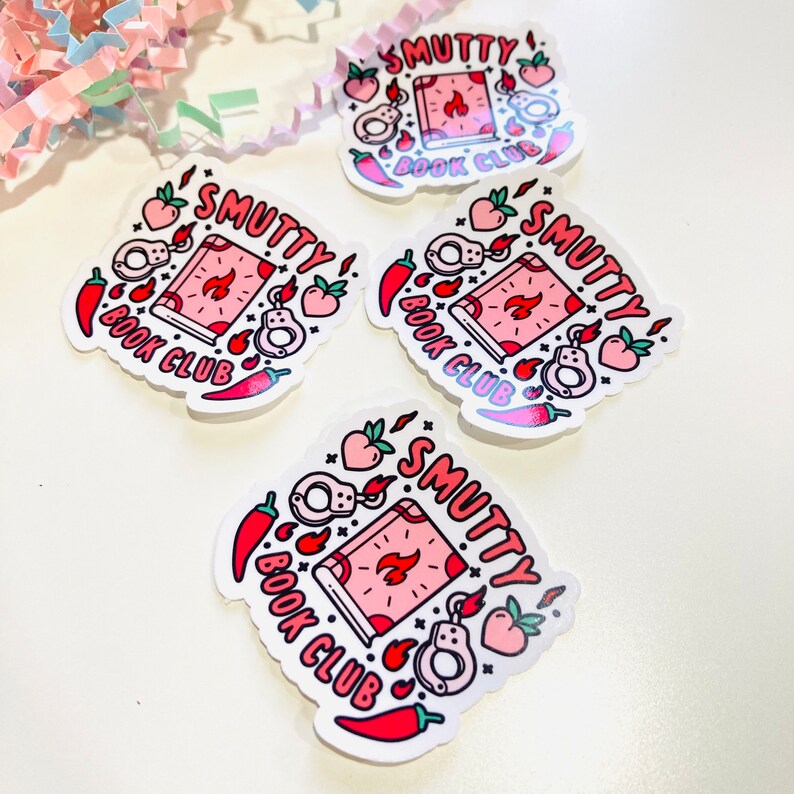 Smutty book club sticker