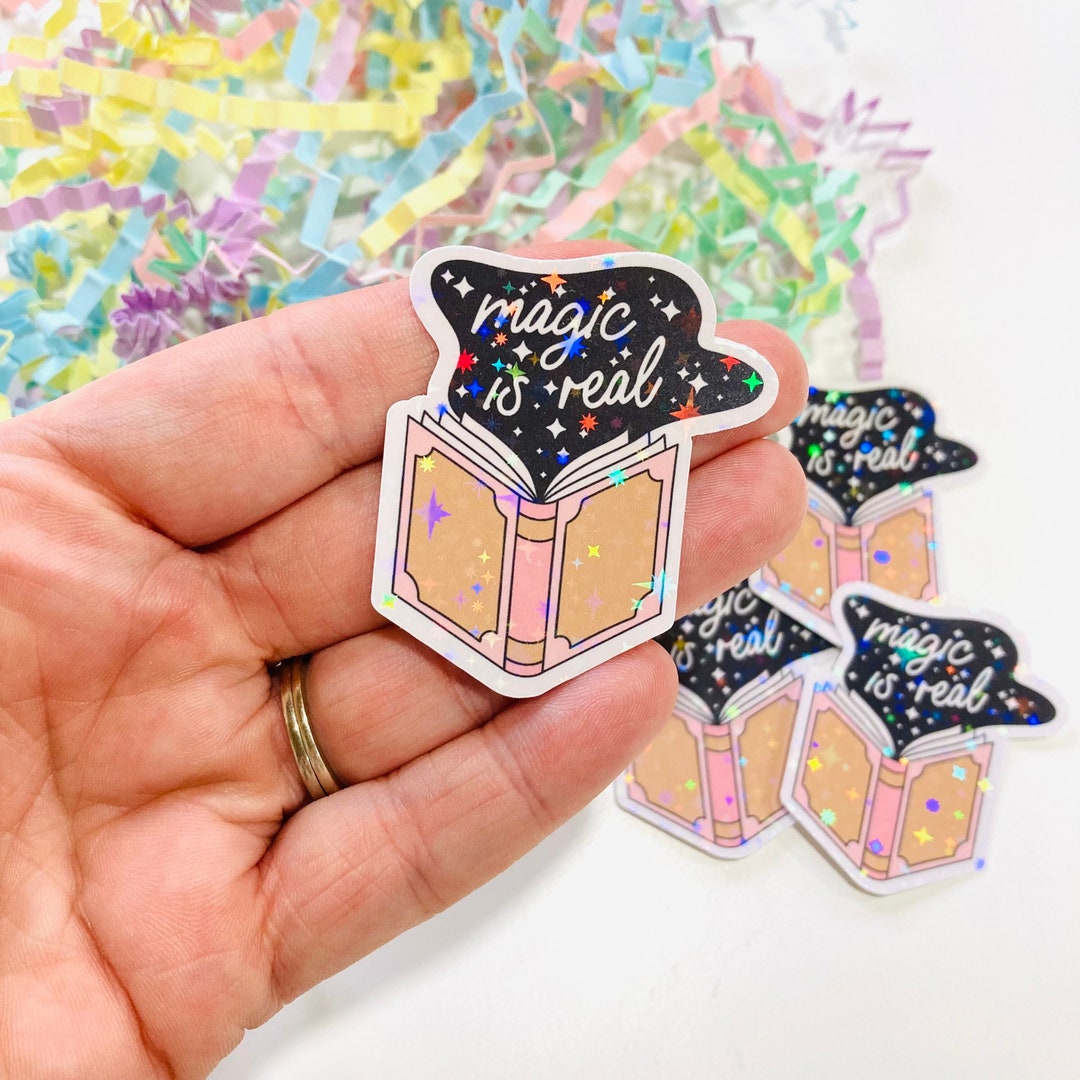 Books Are Magic Sticker, Magic is Real Sticker, Book Stickers for ...
