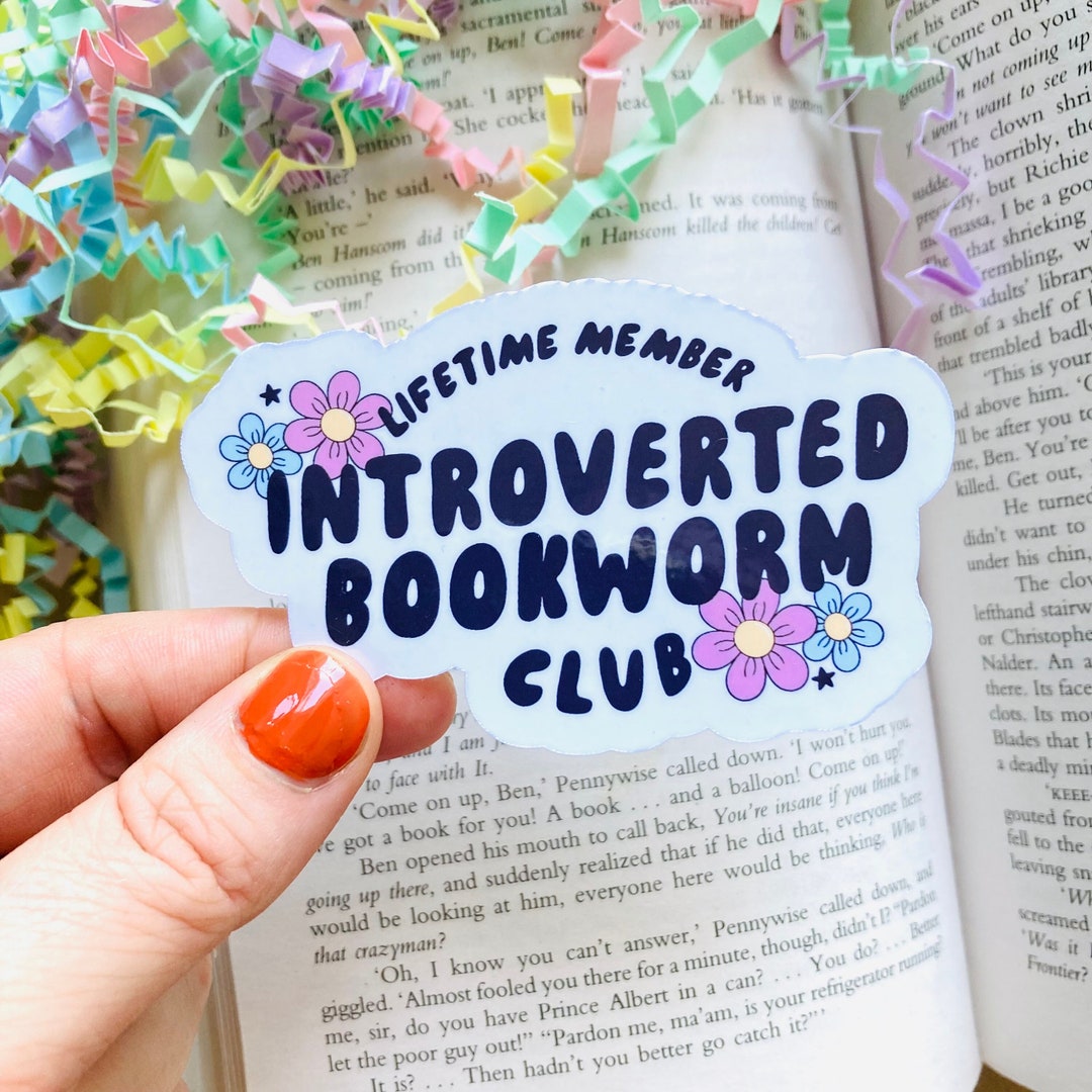 Introverted but Willing to Discuss Books, Book Stickers for Kindle ...