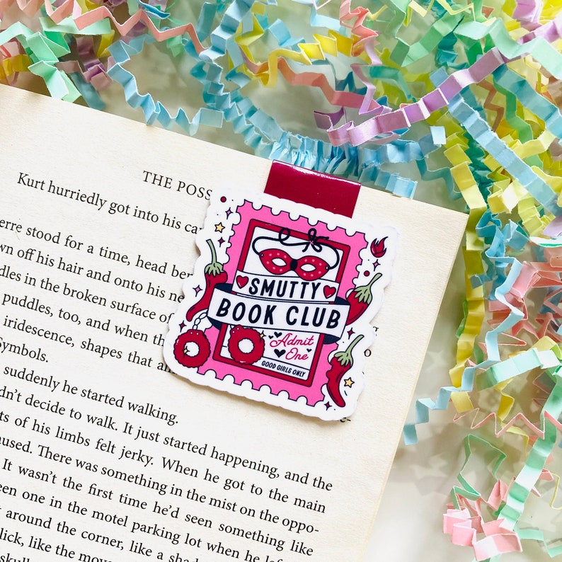 Smutty book club magnetic bookmark