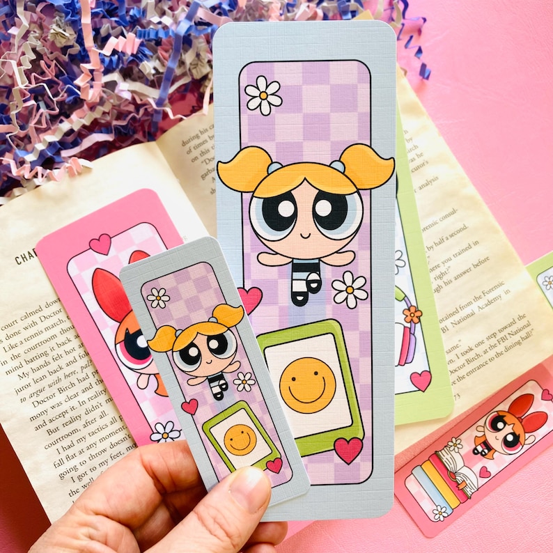 Bookish powerpuff girls bookmark
