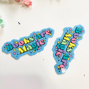 Books are magic die cut sticker
