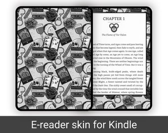 Morally Grey E- Reader Vinyl Skin, Kindle Skin Decal, Kindle Paperwhite Skin, Kindle Accessories, Reading accessories, Bookish merch